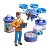 wonderful modern Drone Delivery System Automation, Efficiency, and Data Analysis authentic png