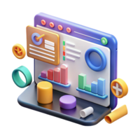 serene rustic Data Visualization Charts, Graphs Dashboard Analytics 4K png
