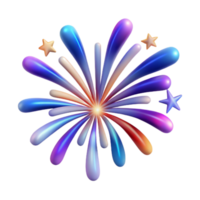 Vibrant Fireworks Display Festive Celebration png