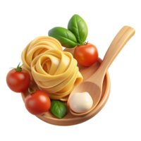 extraordinary rustic Pasta, Tomatoes, Basil, and Mozzarella A Delicious Dish 4K png