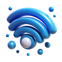 serene modern Wireless Network Connectivity Signal Strength Data Transfer high quality png
