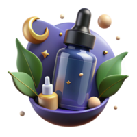 Nighttime Serum Botanical Elixir, Deep Hydration, Rejuvenating Sleep, Skincare, Facial Treatment, Glow, Youthful Complexion, Natural Ingredients, Anti-Aging, Restorative png