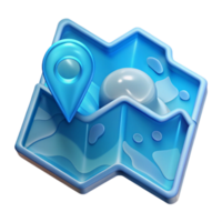 elegant modern 3D Location Map Icon Navigation, Destination, Pointer original png