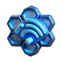 Enhanced Wireless Network Connectivity Hexagonal Structure png