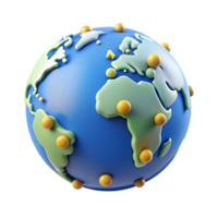 Global Network Interconnectivity and Data Points png