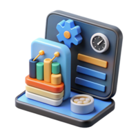 vibrant abstract Data Visualization Dashboard Charts, Graphs Analytics high resolution png