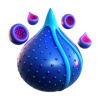 Abstract Cellular Structure 3D Render of a Bio-organic Droplet png