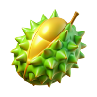 magnificent rustic 3D Render of Spiky Tropical Fruit detailed png