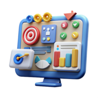 Digital Dashboard Metrics, Targets, Data Visualization png