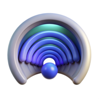Abstract 3D Render Network Connection Symbol png