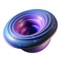 extraordinary abstract Cosmic Swirl Abstract 3D Render of a Nebula-like Torus premium png