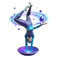 Cosmic Gymnastics Galaxy Acrobatics and Energy png