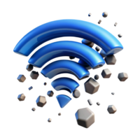 elegant abstract Deconstructing the Wireless Signal A 3D Visualization exclusive png