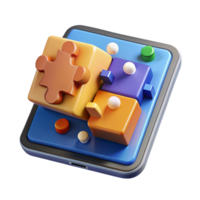 Mobile Puzzle Blocks Interactive 3D Game Design png