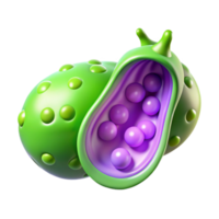 extraordinary abstract Cellular Structure Organelle with Internal Components authentic png
