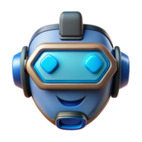 Smiling 3D Robot Emoji AI, Technology, and Digital Fun png
