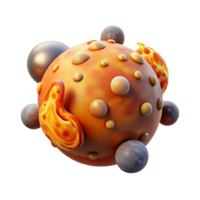 extraordinary classic Abstract 3D Render of a Cell-like Structure authentic png