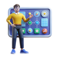 UI Design System Dashboard, Interface, Icons, 3D Model png