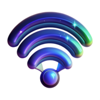 magnificent traditional Wireless Network Connection 3D Render of Wifi Signal authentic png