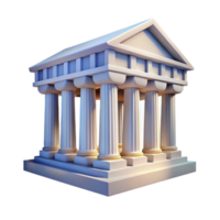 extraordinary artistic Classical Architecture Temple Model with Columns high quality png