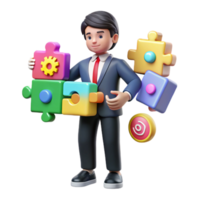 vibrant creative Solving Complex Puzzles A Strategic Approach to Problem-Solving original png