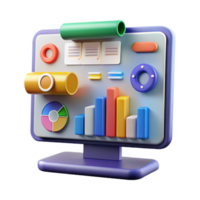 beautiful vintage Data Visualization Charts, Graphs Dashboard Design genuine png
