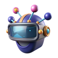 serene abstract Joyful 3D Robot Design Cute, Colorful, and Playful professional png