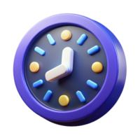 serene artistic 3D Clock Icon Time Management Scheduling App Design 4K png