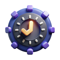 elegant artistic Fast, Efficient Task Completion 3D Progress Indicator original png