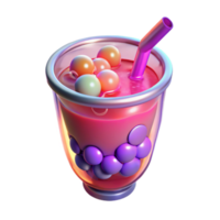 extraordinary classic Iridescent Bubble Tea Colorful Refreshment original png