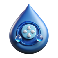 beautiful creative Water Drop Hydration System Efficient Water Management authentic png