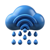 serene traditional Data Rain Cloud Computing, Wireless Network, Data Transfer professional png