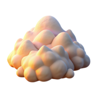 Abstract 3D Render of a Cumulus Cloud png