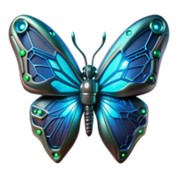 magnificent abstract Cybernetic Butterfly 3D Render exclusive png