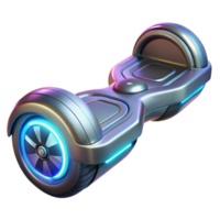 impressive classic Futuristic Hoverboard 3D Render authentic png