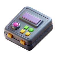 impressive artistic 3D Render of Retro Gadget with Buttons professional png