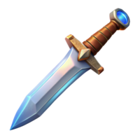 wonderful artistic Fantasy 3D Render of a Sparkling Dagger genuine png
