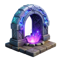 magnificent abstract Fantasy Stone Archway 3D Render 4K png