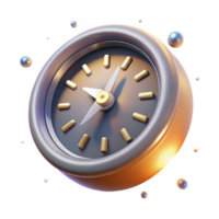magnificent rustic 3D Clock Illustration, Time Management Concept original png