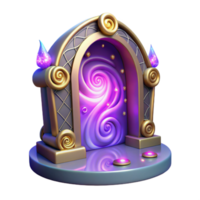 beautiful artistic Magical Portal 3D Render high resolution png