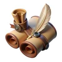 magnificent modern Ancient Scrolls 3D Render original png