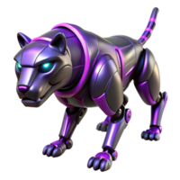 stunning abstract Cybernetic Panther 3D Render high resolution png