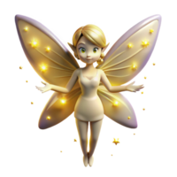 wonderful abstract Glowing Fairy 3D Render 4K png