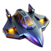 wonderful rustic Futuristic Spaceship 3D Render high quality png