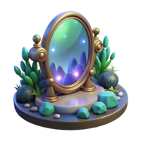 extraordinary creative Enchanted 3D Mirror Fantasy Art professional png