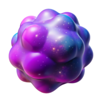 serene rustic Cosmic Blob 3D Render original png