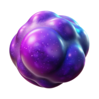 beautiful rustic Cosmic Blob 3D Render genuine png