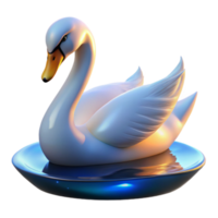 elegant traditional Elegant Swan 3D Render exclusive png