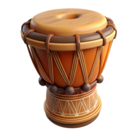 extraordinary modern 3D Render of an African Djembe Drum 4K png