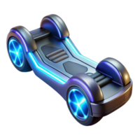 elegant abstract Futuristic Vehicle 3D Render authentic png